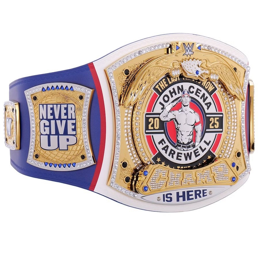 John Cena Farewell Tour SummerSlam 2025 Blue Spinner Championship Replica Title Belt Championship Belt Store