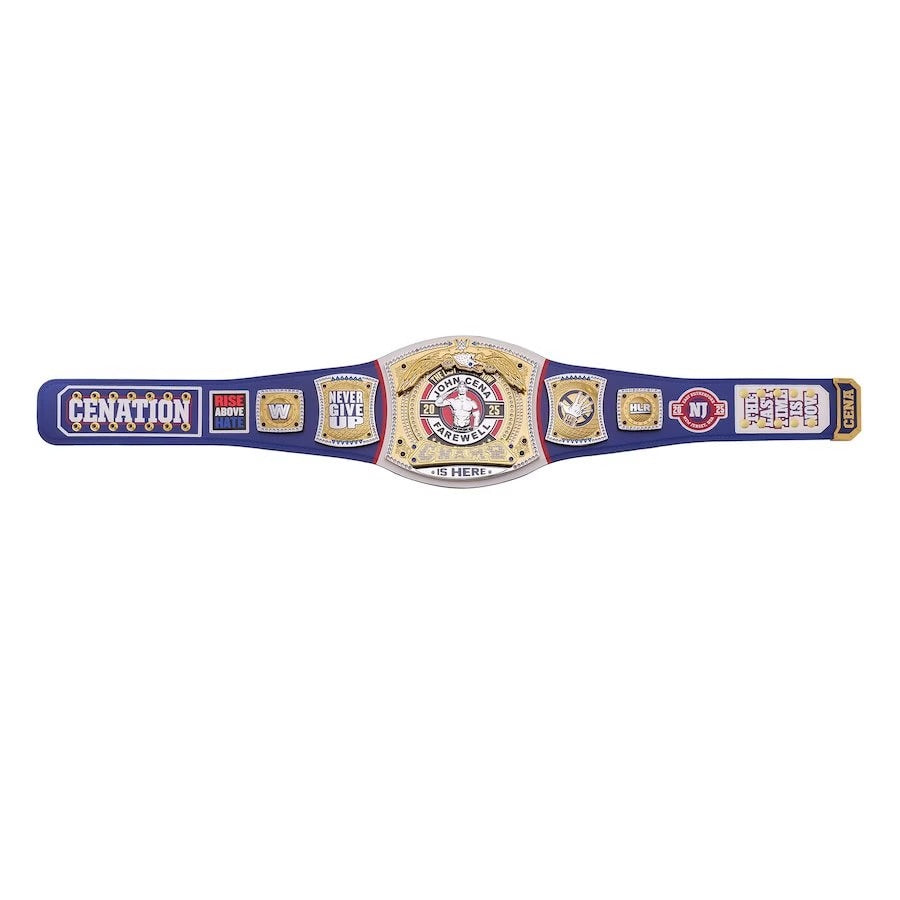 John Cena Farewell Tour SummerSlam 2025 Blue Spinner Championship Replica Title Belt Championship Belt Store