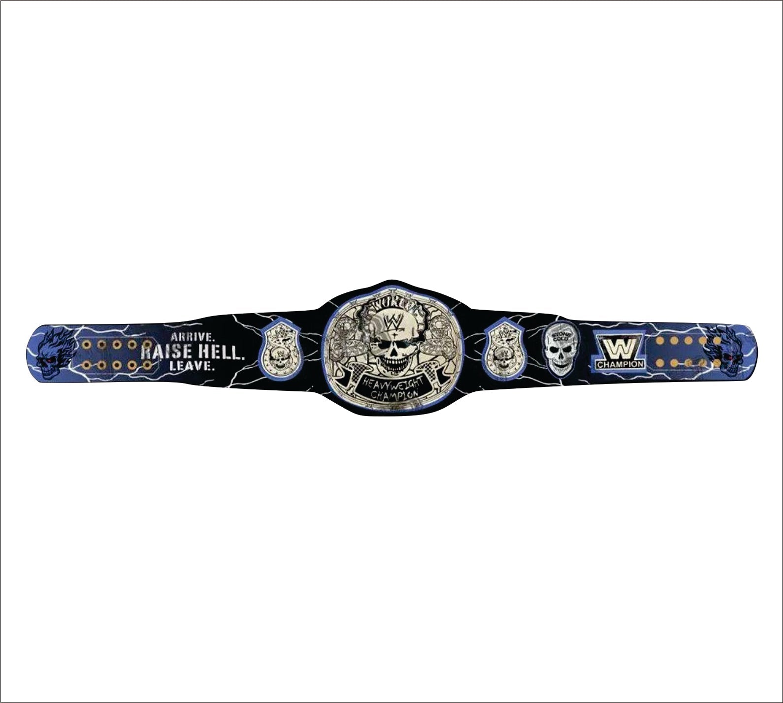 Custom New Stone Cold Limited Edition Smoking Skull Championship Wrestling Title Belt Championship Belt Store