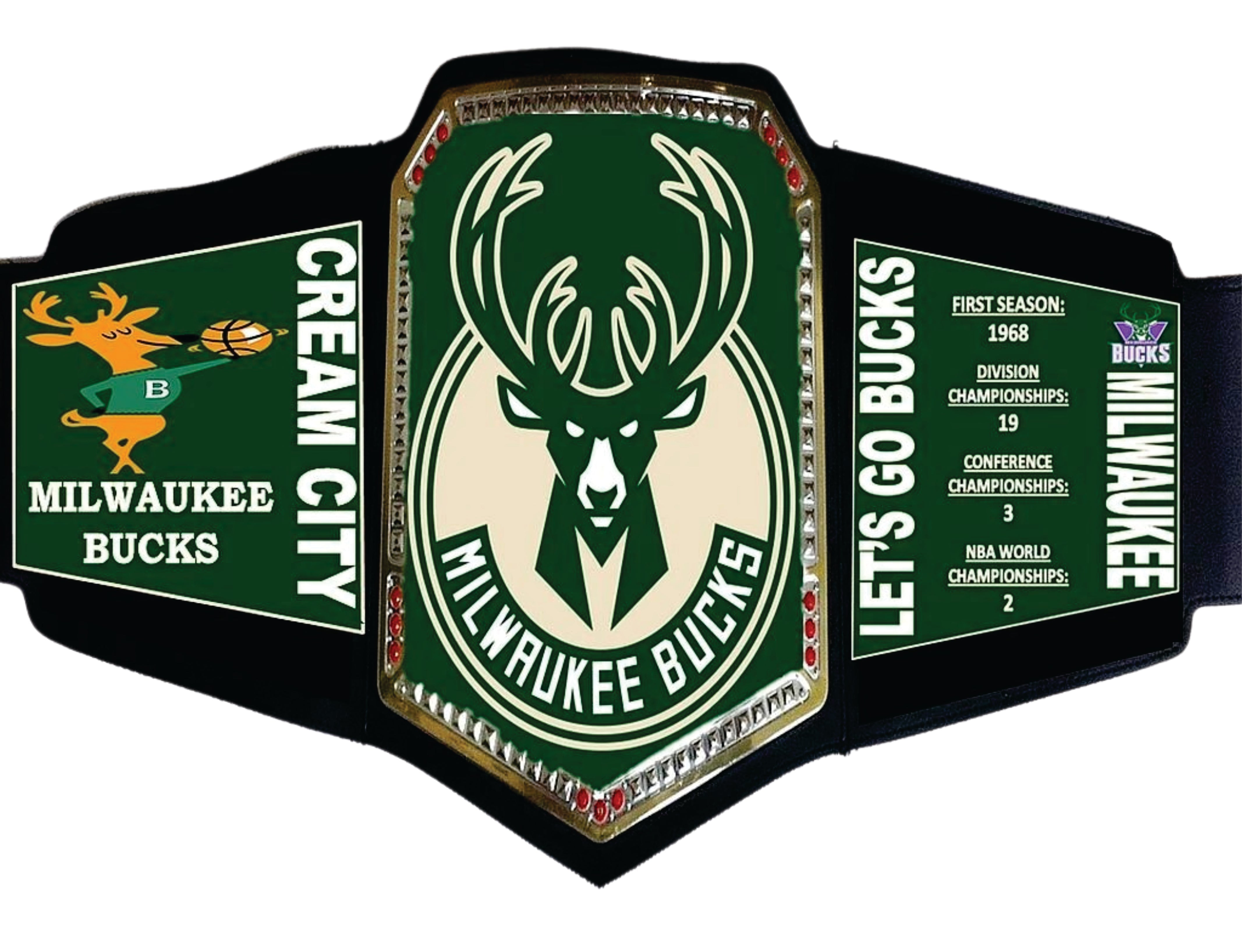 Milwuakee Bucks NBA Championship Belt Championship Belt Store