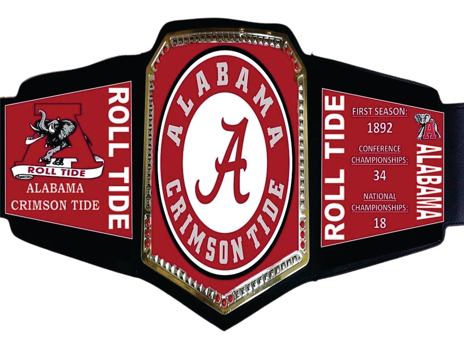 Alabama Crimson Tide WWE College Legacy Title Belt Championship Belt Store