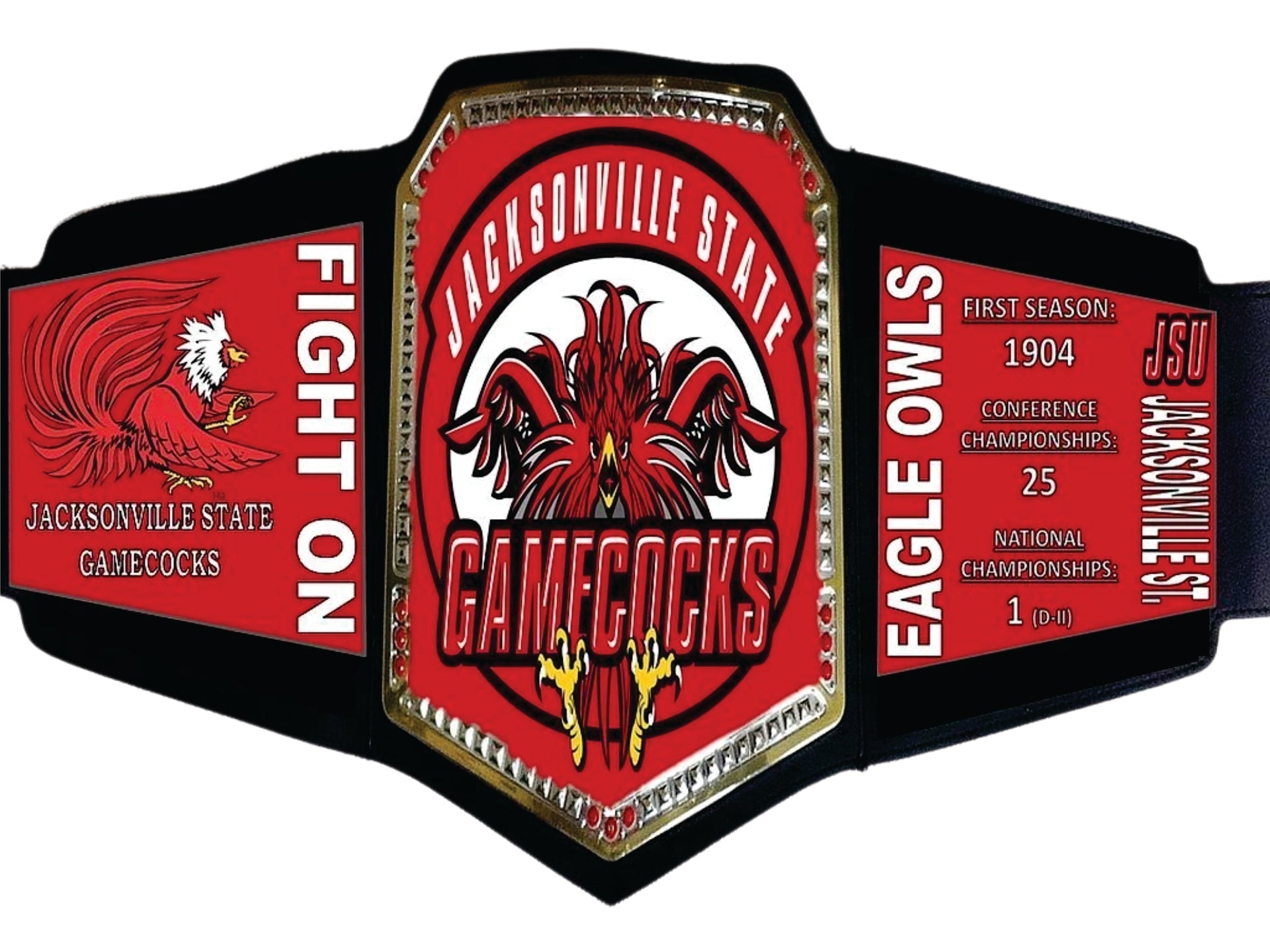 Jacksonville State Gamecocks WWE College Legacy Title Belt Championship Belt Store