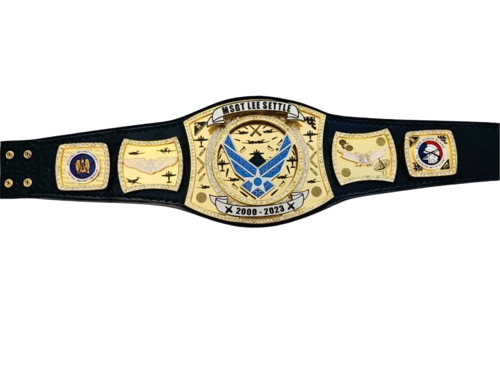 MSGT AIR Force 2004 - 2024 Custom Championship Belt Championship Belt Store