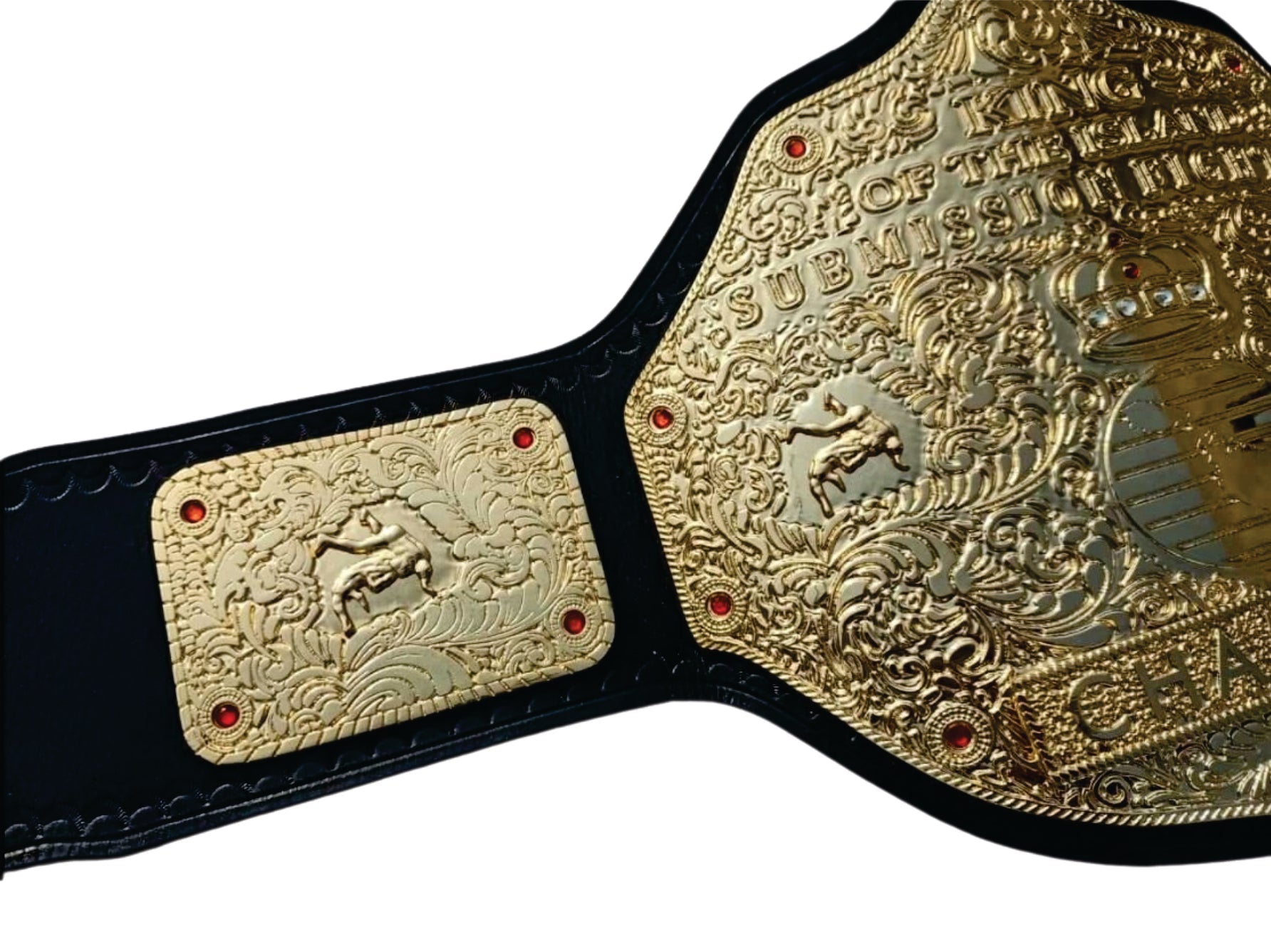 Big Gold King of the Island Submission Fighting Custom Custom Championship Wrestling Belt Championship Belt Store