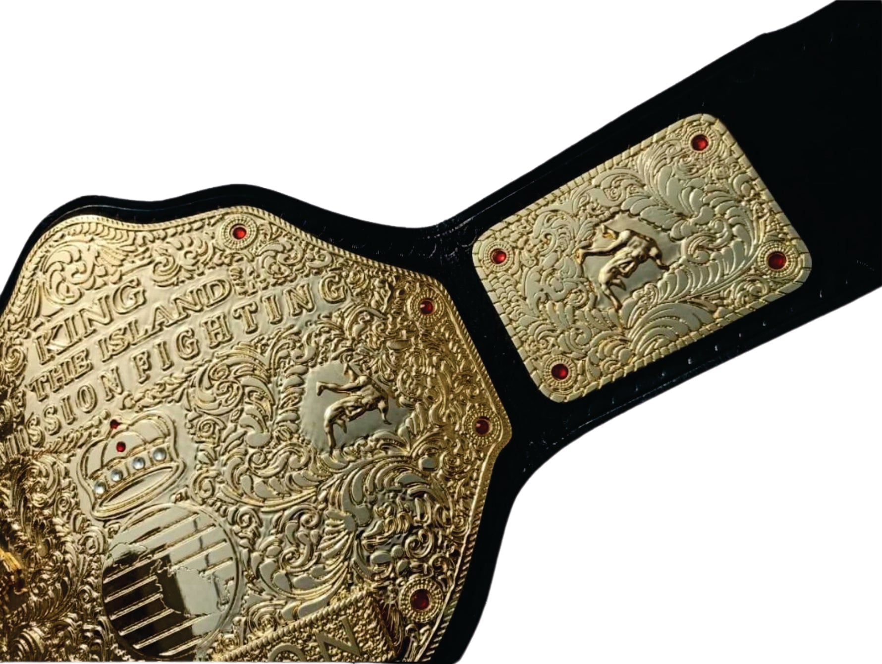 Big Gold King of the Island Submission Fighting Custom Custom Championship Wrestling Belt Championship Belt Store