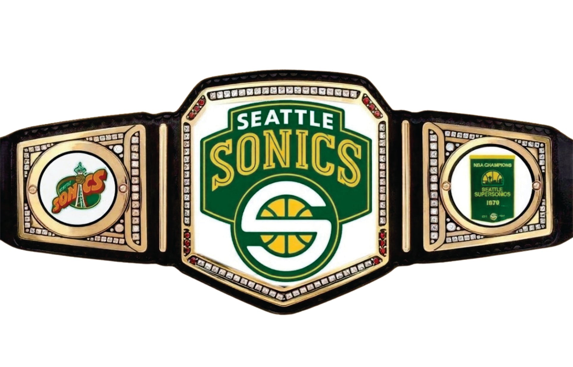 Seattle Supersonics NBA Championship Belt Championship Belt Store