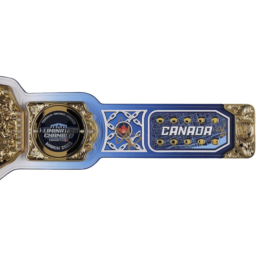 Hulk Hogan WWE Autographed Winged Eagle Replica Title Belt Championship Belt Store