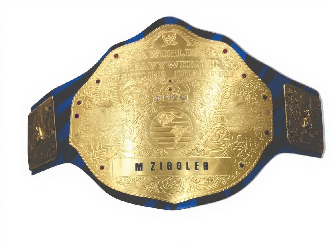 Custom Dolph Ziggler Big Gold World Heavyweight Championship Belt Championship Belt Store