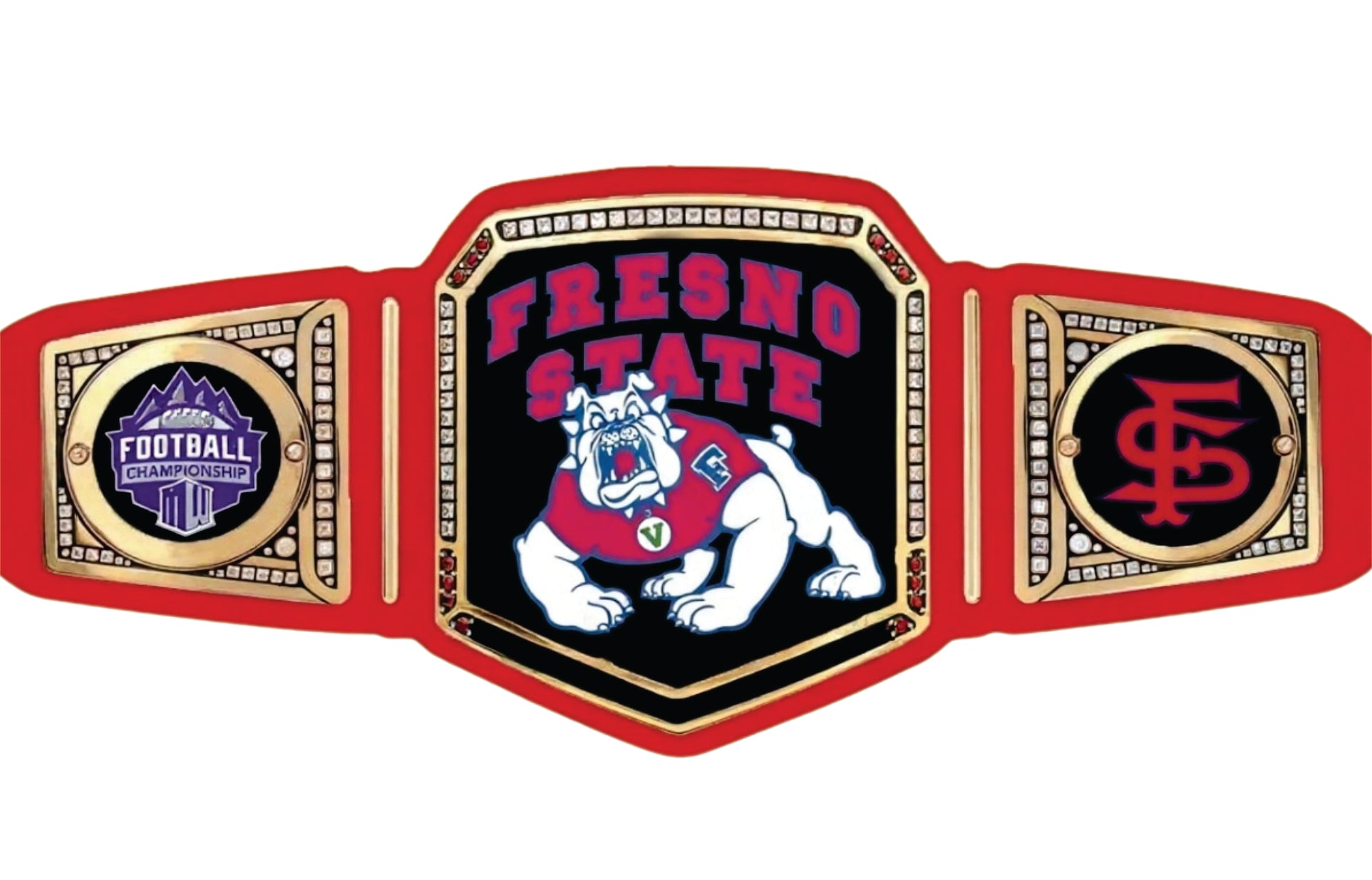 Fresno State Bulldogs National Legacy Title Championship Belt Championship Belt Store