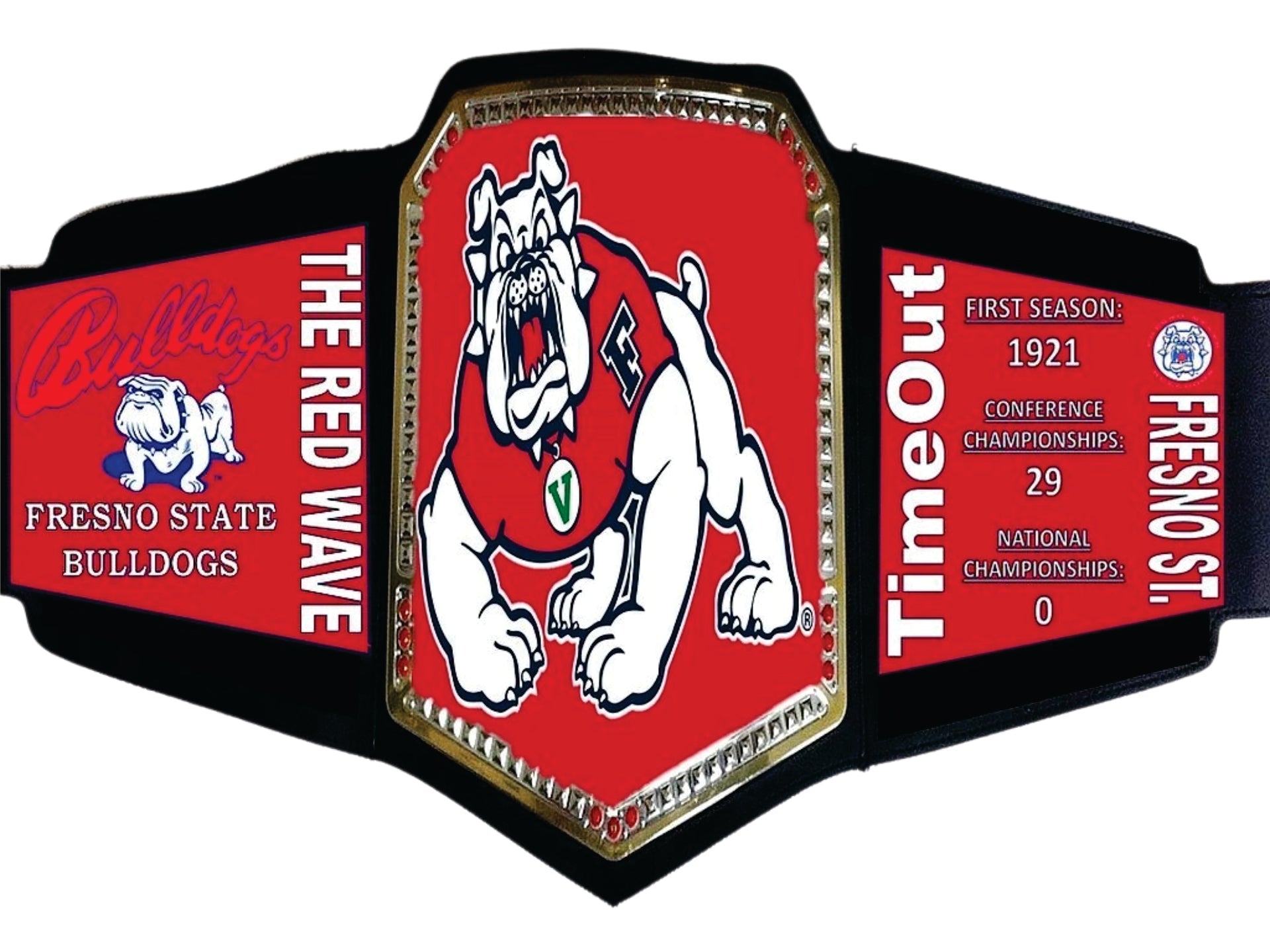 Frenso State Bulldogs WWE College Legacy Title Belt Championship Belt Store