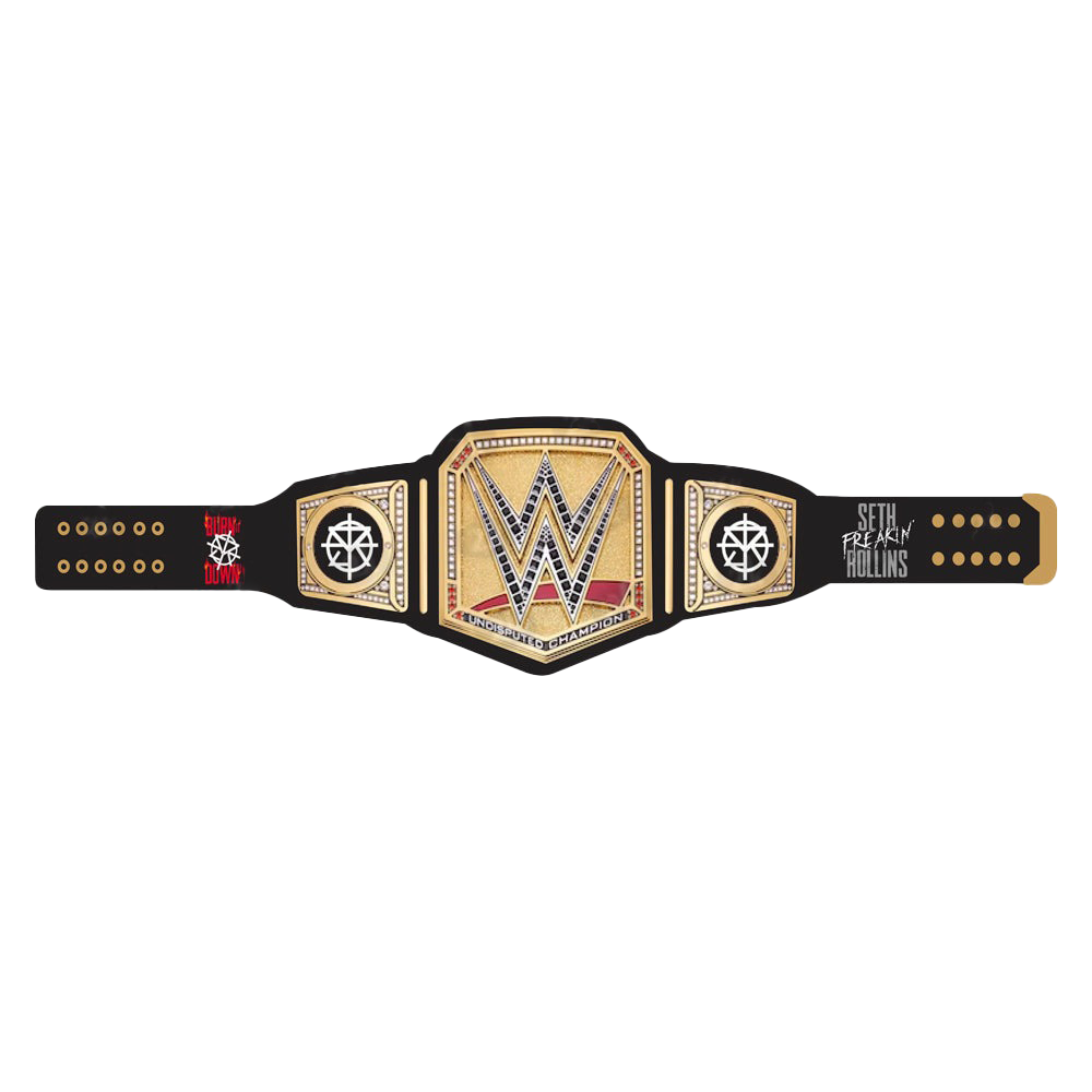 Seth Freakin' Rollins Burn it Down Signature Series Belt (Black Strap) Championship Belt Store