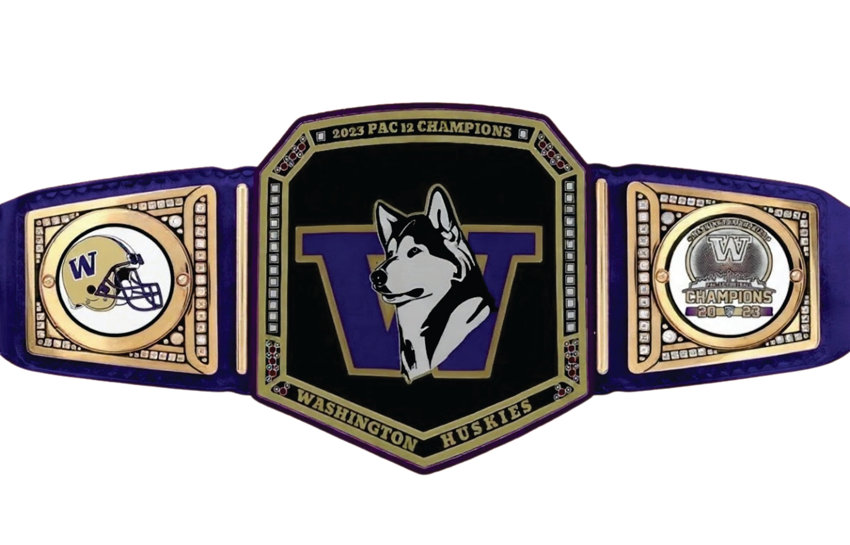 Washington Huskies 2023 PAC 12 Champion Championship Belt Championship Belt Store