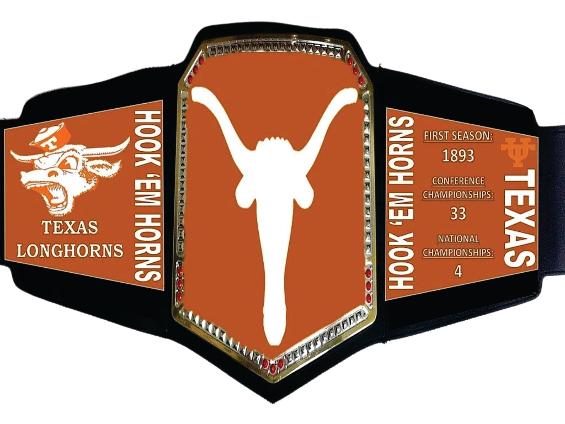 Texas Longhorns WWE College Legacy Title Belt Championship Belt Store