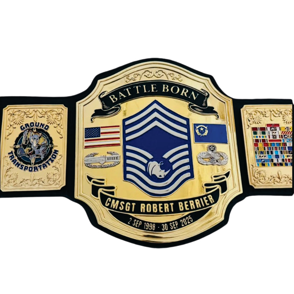 Battle Born CMSGT Robert Berrier Championship Belt Championship Belt Store