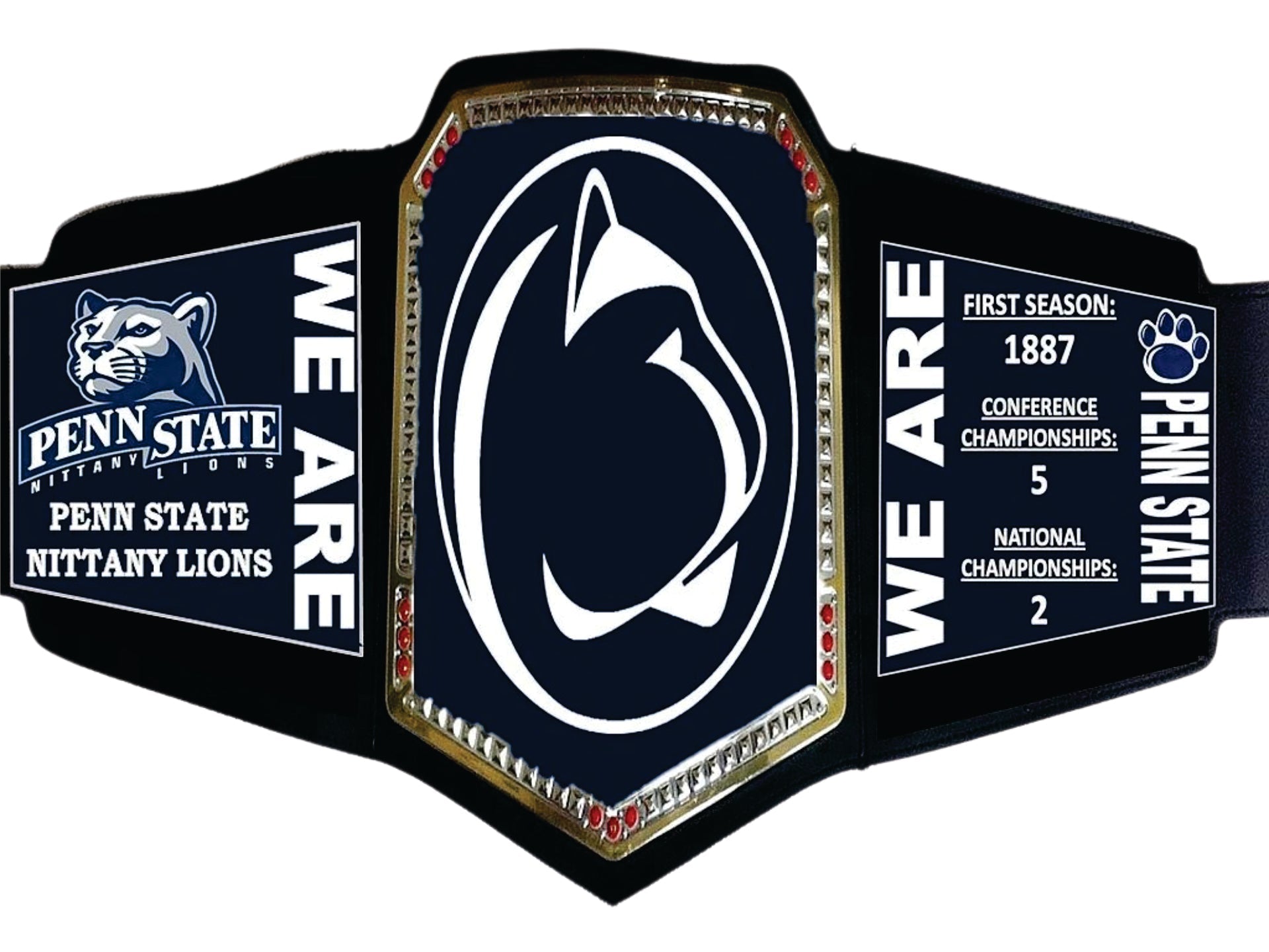 Penn States Nittany Lions WWE College Legacy Title Belt Championship Belt Store