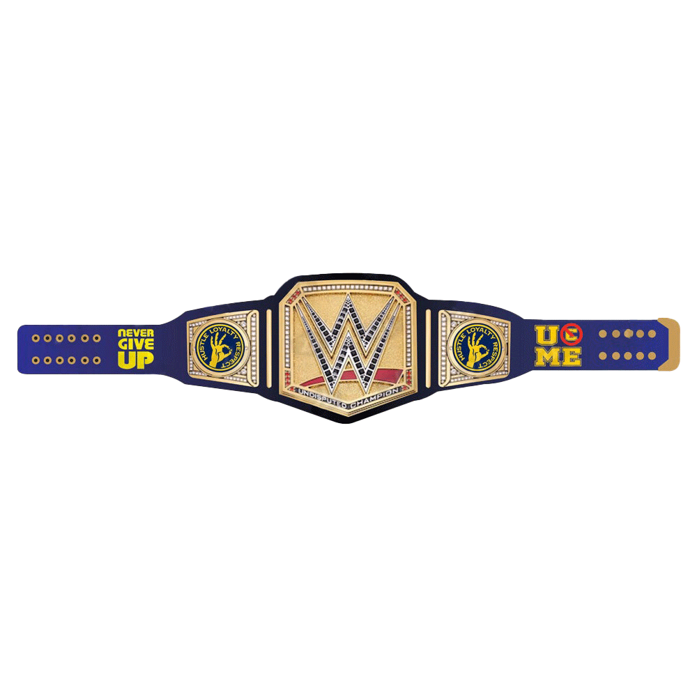 John Cena Never Give Up Signature Series Championship Belt Championship Belt Store