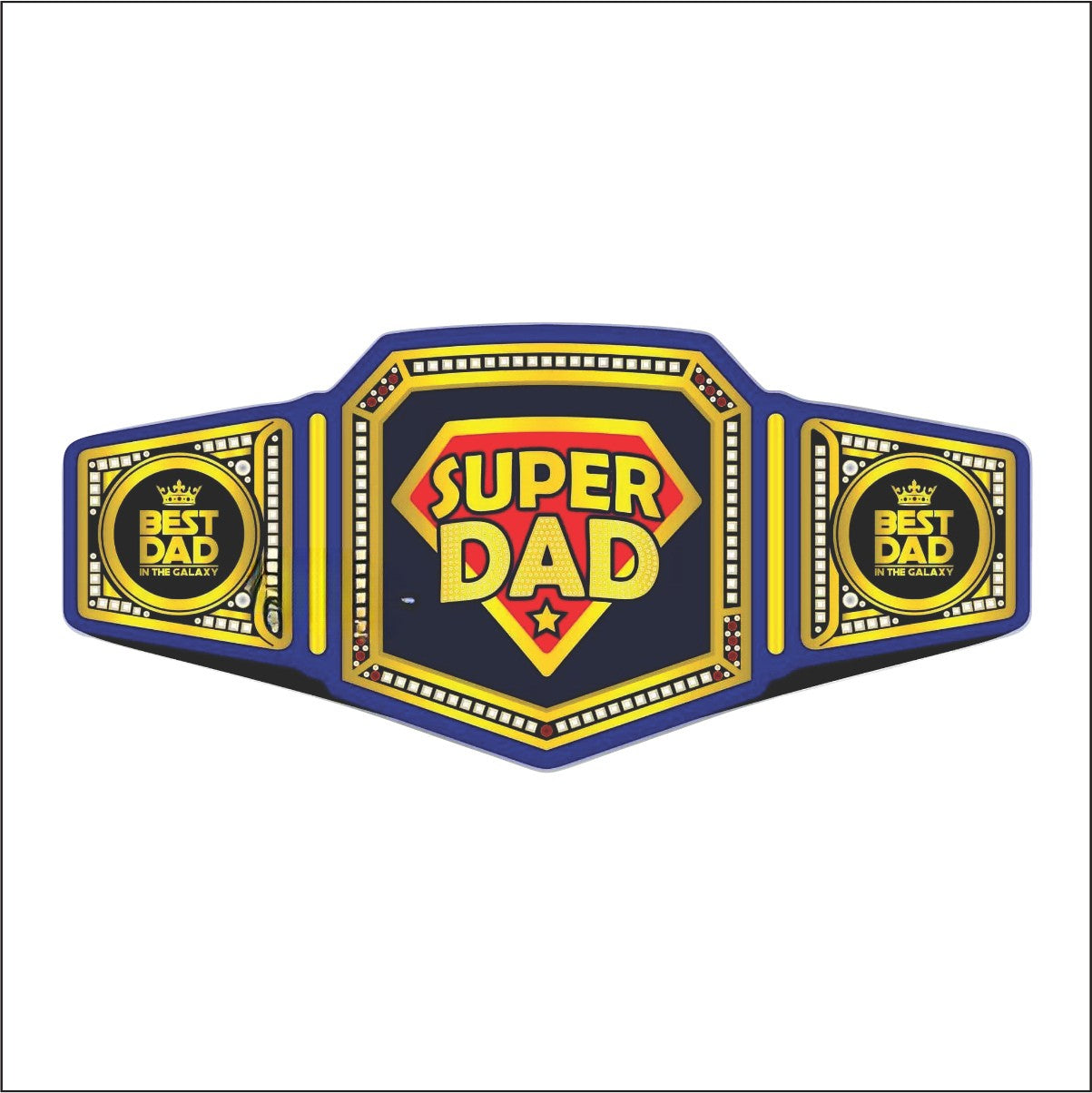 Super Dad Championship Belt Fathers Day Gift Championship Belt Store