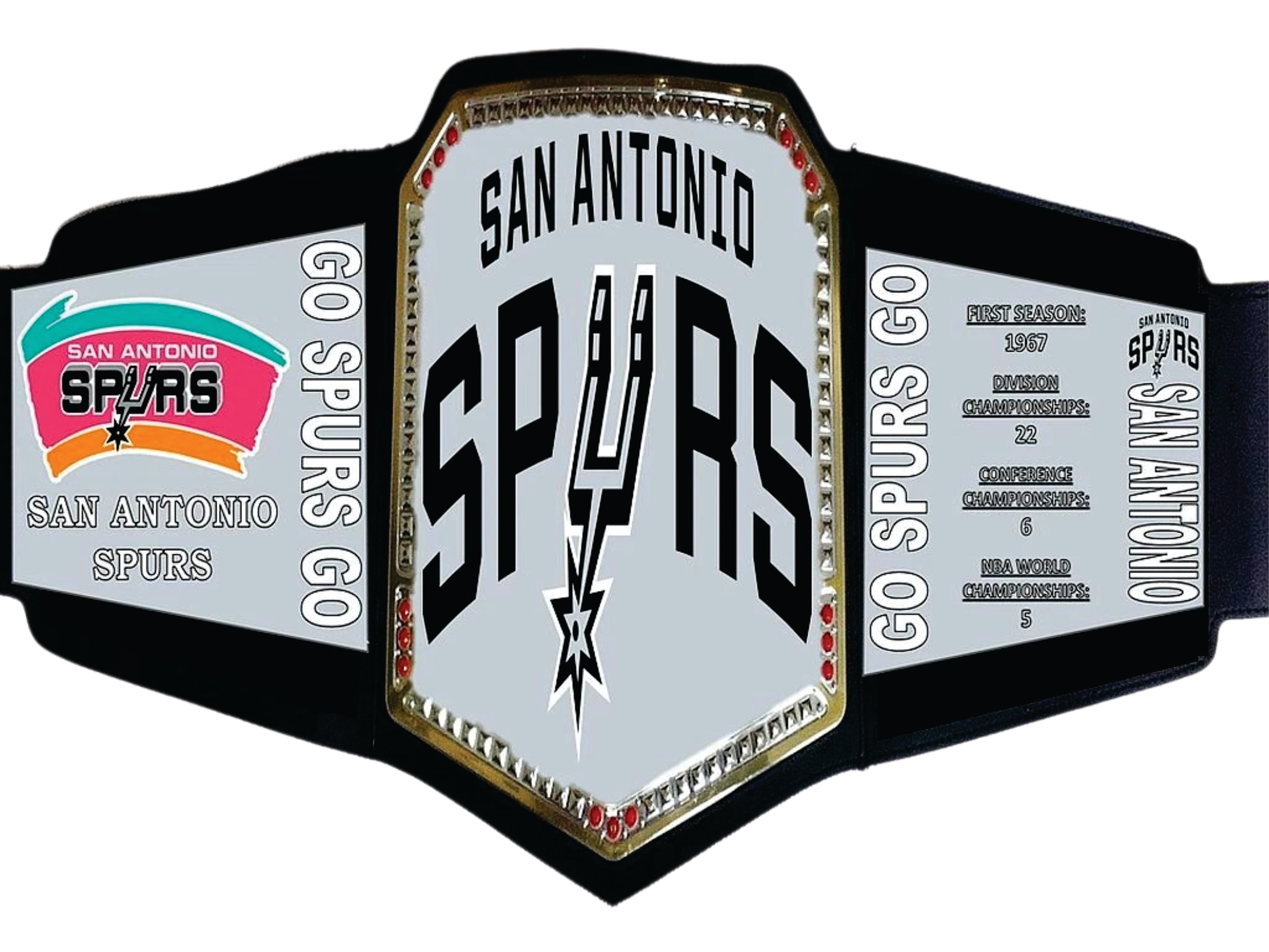 San Antonio Spurs NBA Championship Belt Championship Belt Store