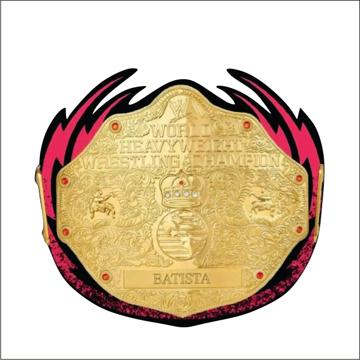 Custom Batista Big Gold World Heavyweight Championship Belt Championship Belt Store
