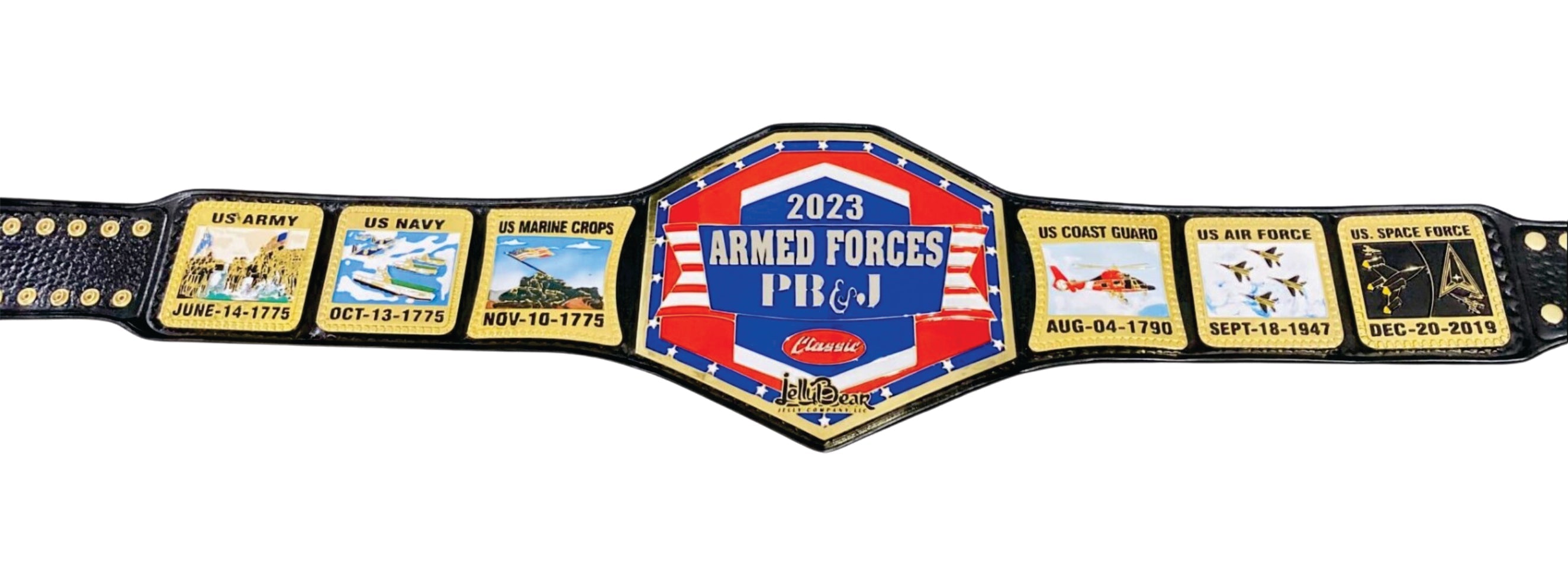 Custom 2023 Armed Forces Title Belt Championship Belt Store