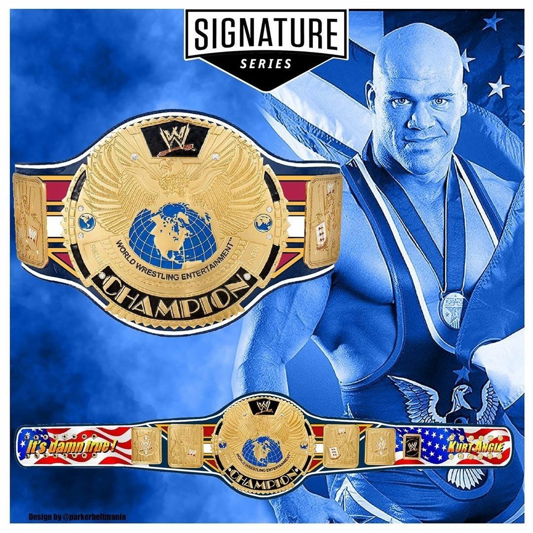 WCW Goldberg Big Gold Signature Series Heavyweight Wrestling Belt Replica Championship Belt Store