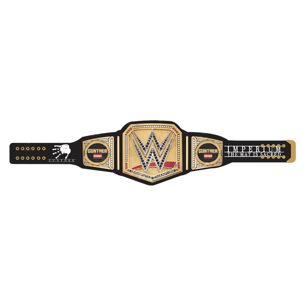 Gunther The Ring General Signature Series Belt (Black Strap) Championship Belt Store