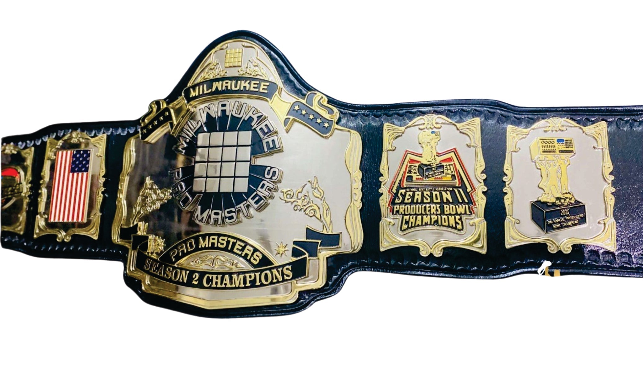 MILWAUKEE PAD MASTER CHAMPIONSHIP WRESTLING BELT Championship Belt Store