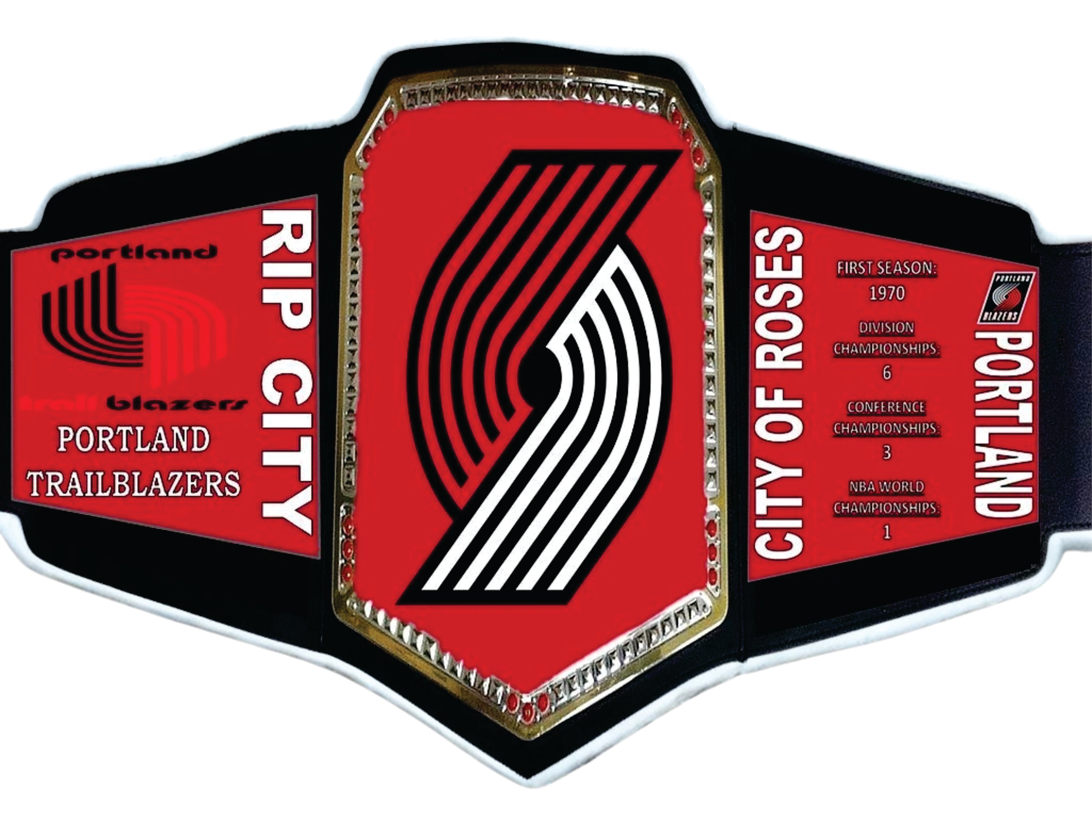 Portland Trailblazers NBA Championship Belt Championship Belt Store