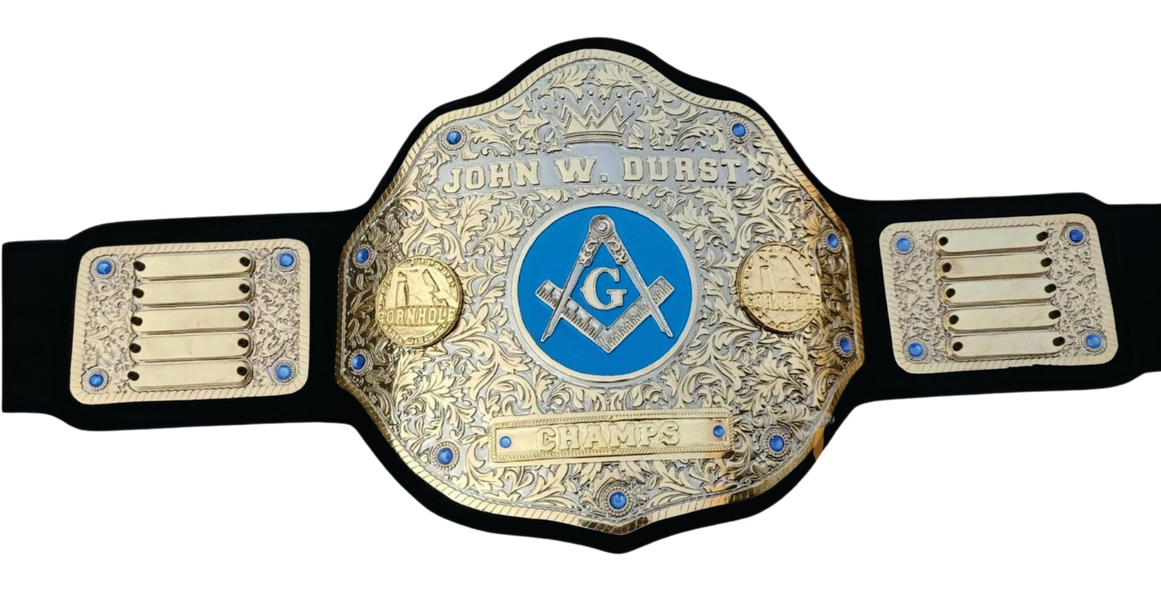 John W. Durst Cornhole Trophy  Champions Championship Belt Championship Belt Store