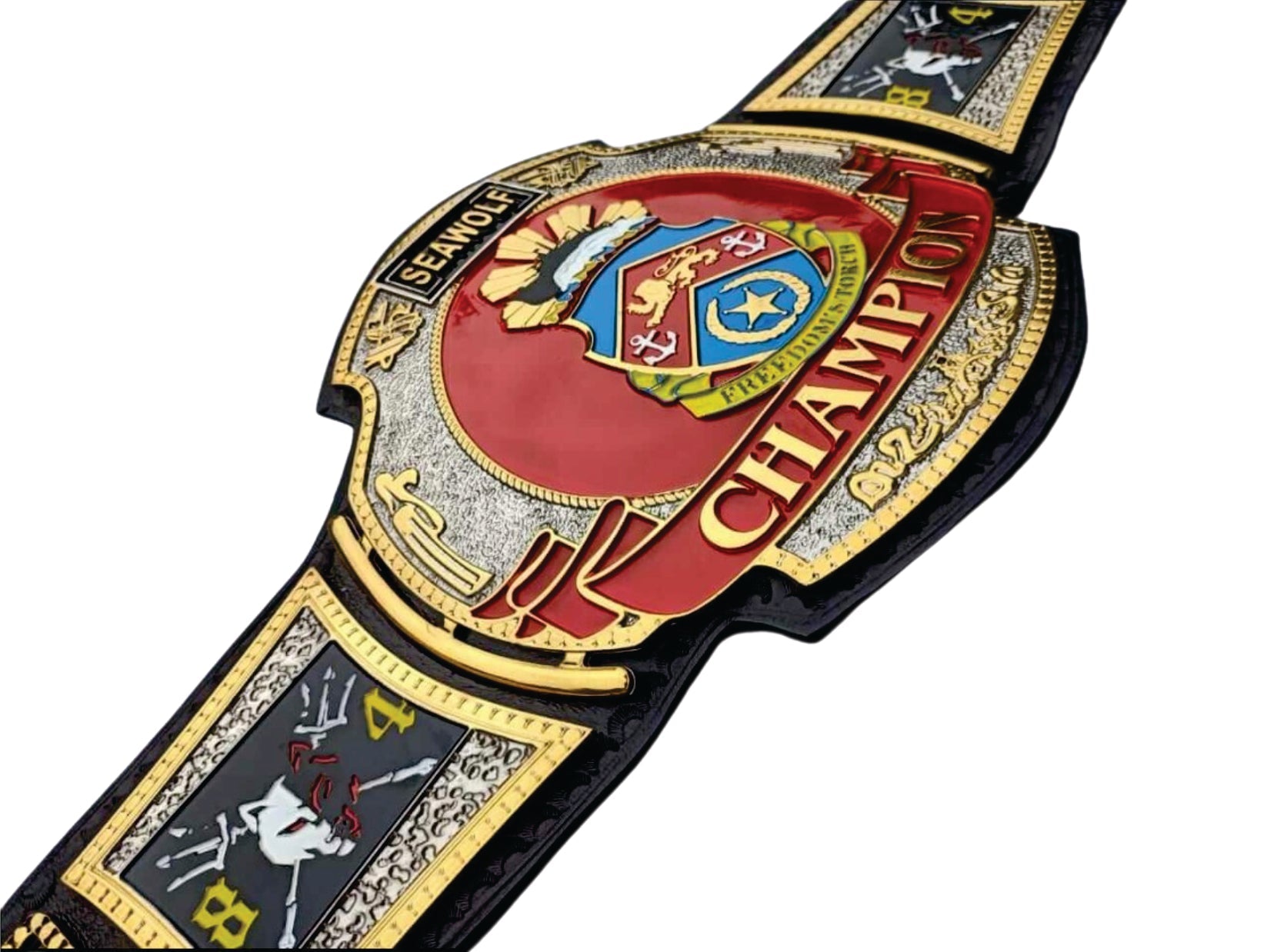 SEAWOLF US NAVY HD ENGRAVING CHAMPIONSHIP BELT Championship Belt Store