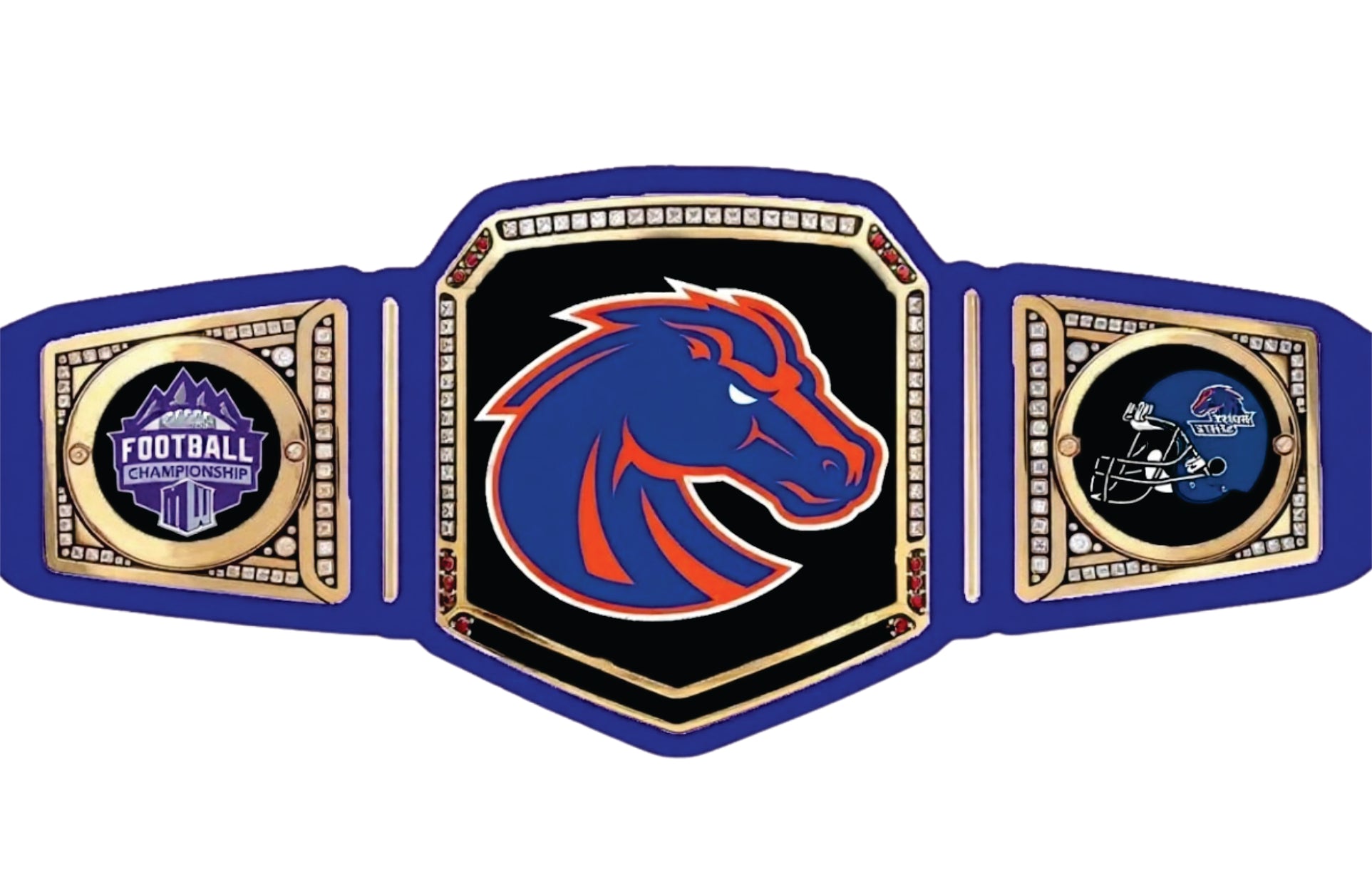 Boise State Broncos National Legacy Title Championship Belt Purple Strap Championship Belt Store