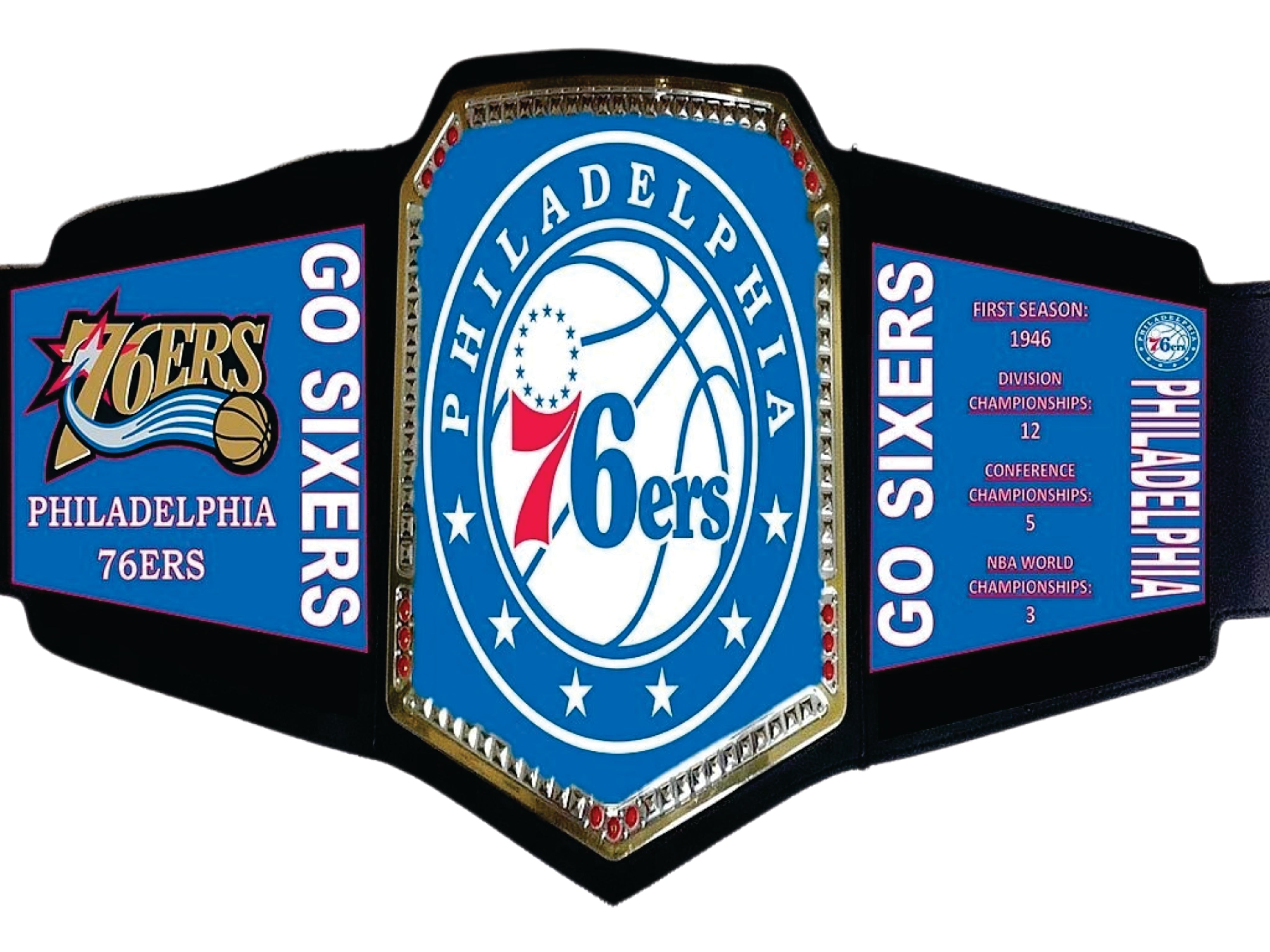 Philadelphia 76ers NBA Championship Belt Championship Belt Store