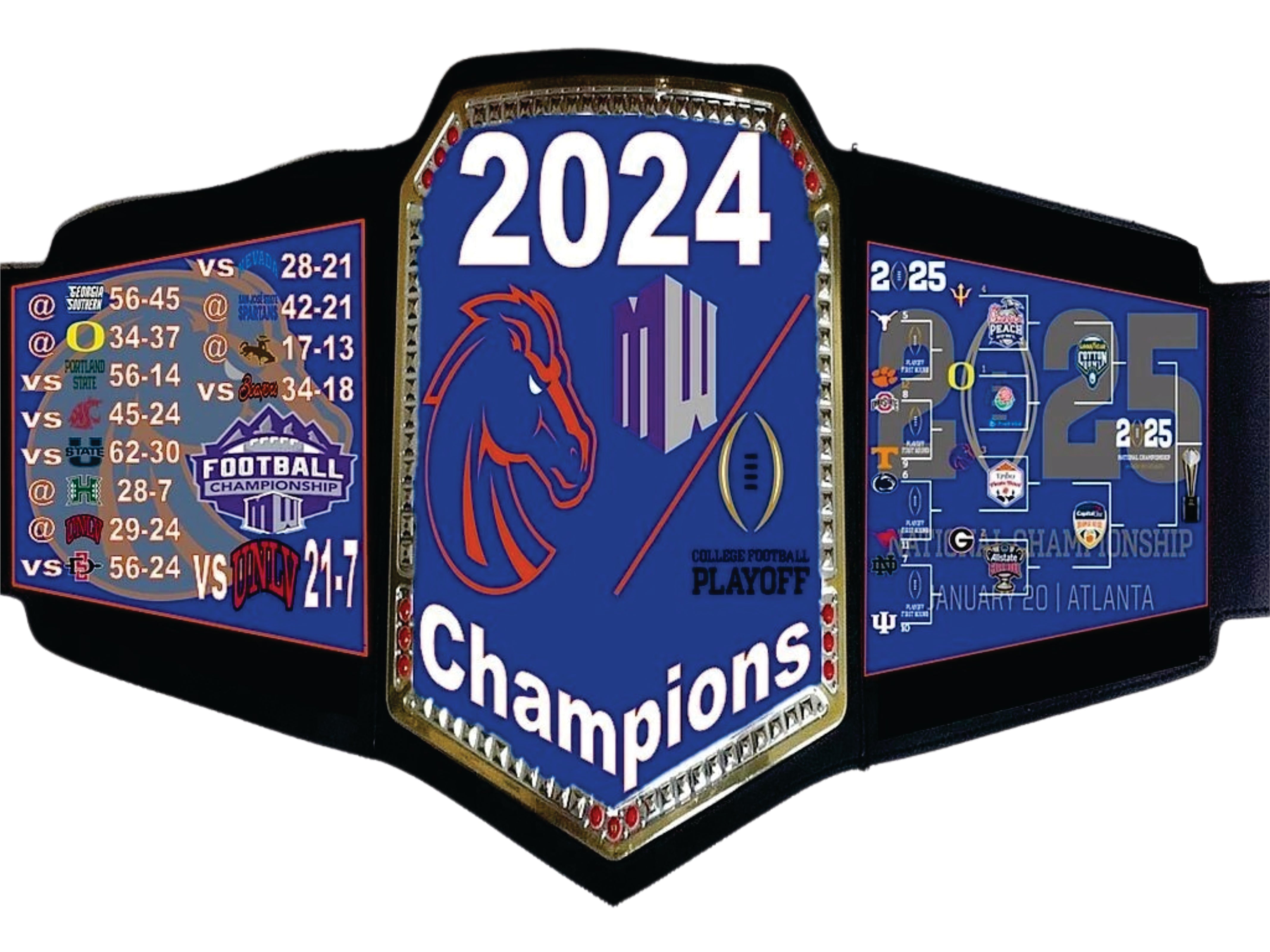 Penn State Nittany Lions 2024 Vrbo Fiesta Bowl / CFP Quarterfinal Champions Belt Championship Belt Store