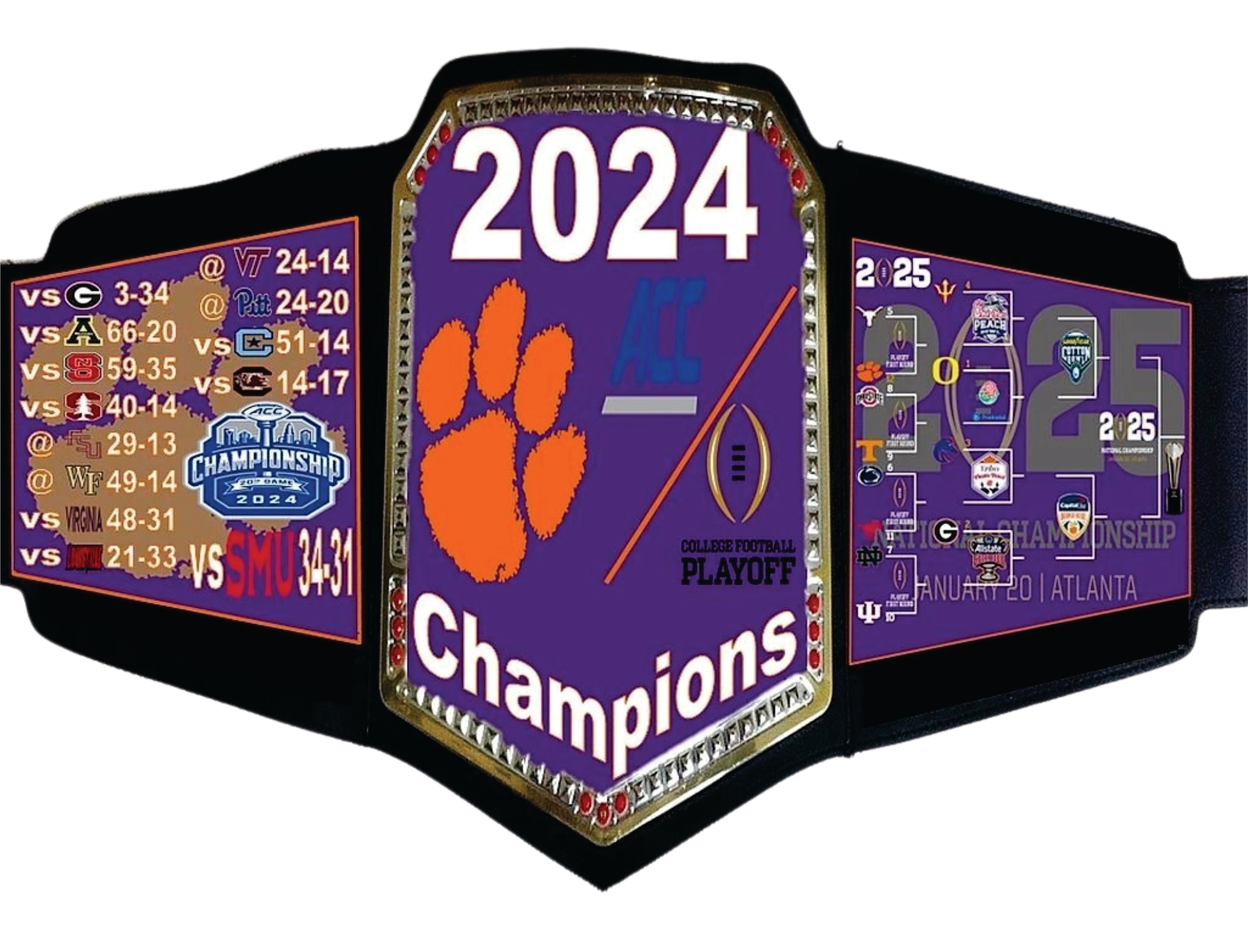 Indiana Hoosiers 2024 College Football Playoff (CFP) At-Large Championship Belt Championship Belt Store