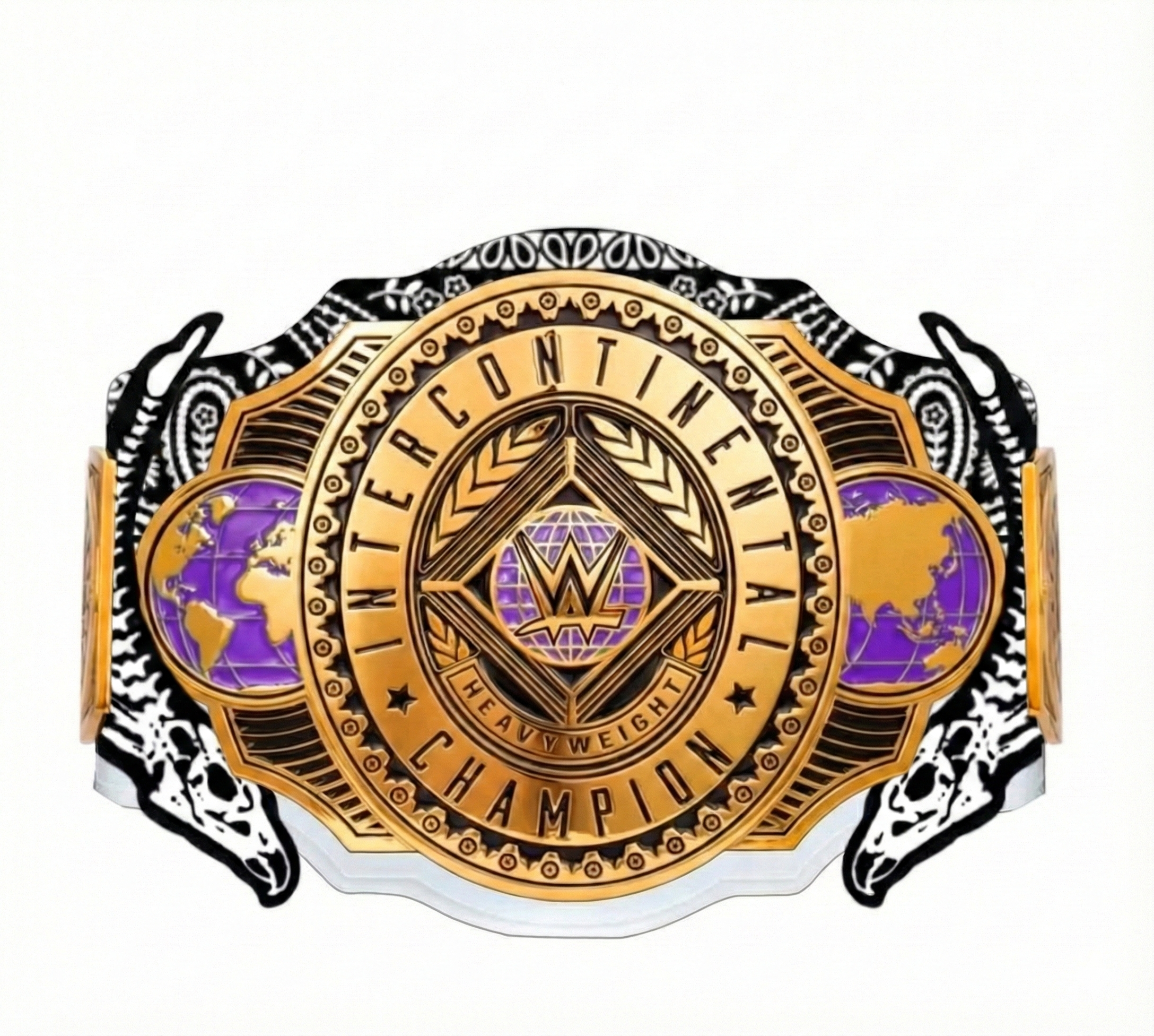 Intercontinental Dominik Mysterio Heavyweight Wrestling Champion Title Belt