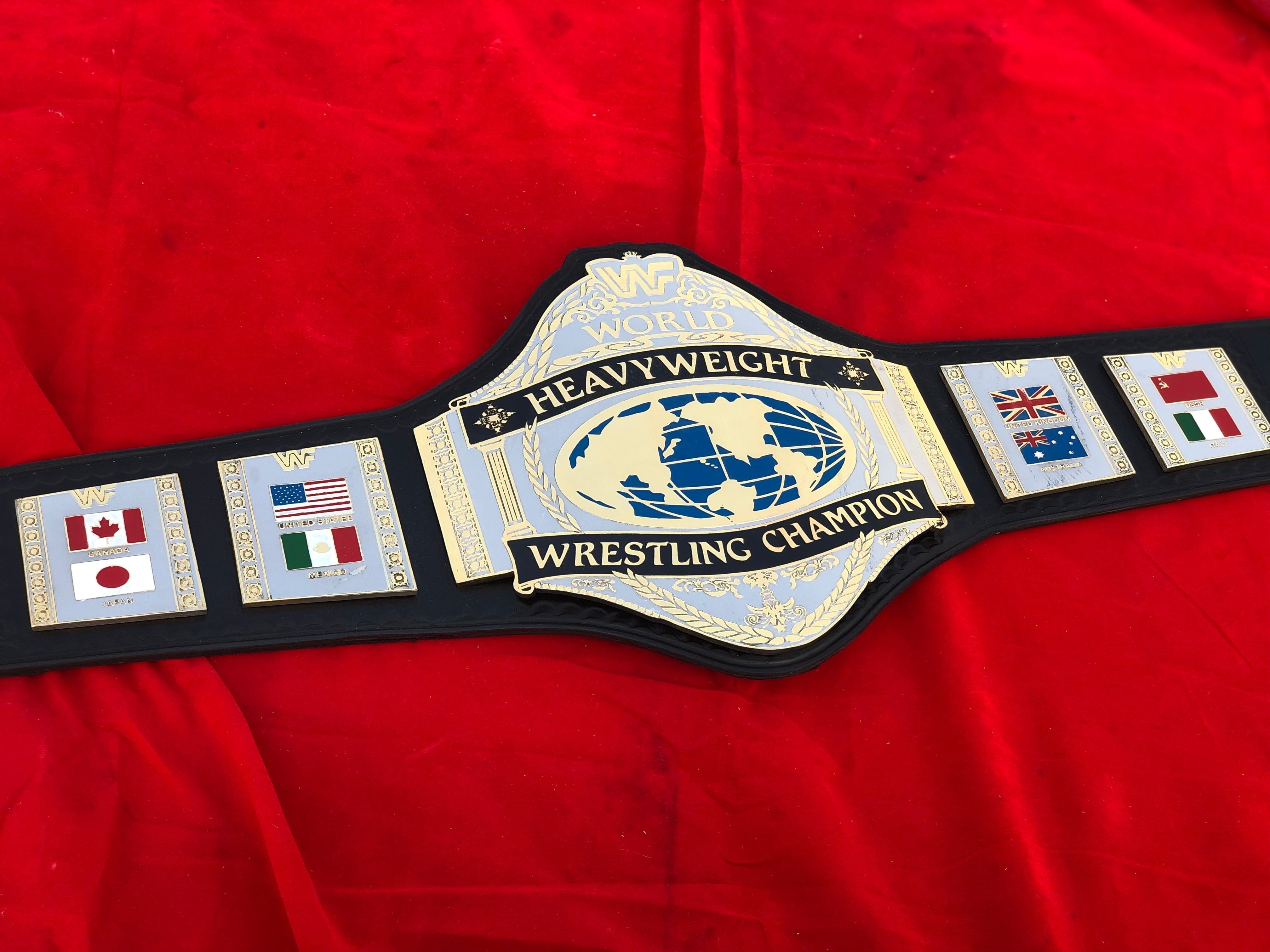 WWF HULK HOGAN 86 WORLD HEAVYWEIGHT WRESTLING CHAMPIONSHIP BELT REPLICA Championship Belt Store