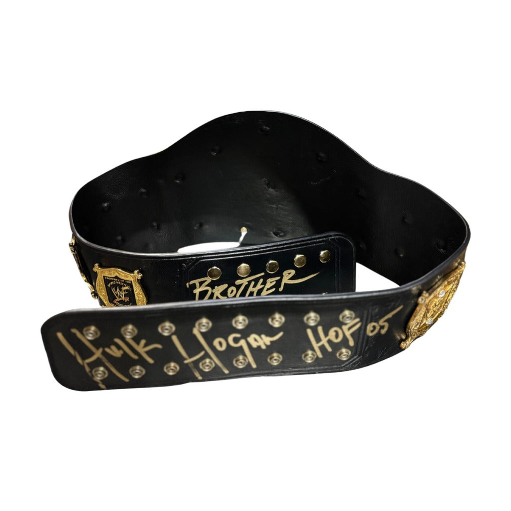 Hulk Hogan Undisputed World Heavyweight Championship Title Belt Replica Autographed Championship Belt Store