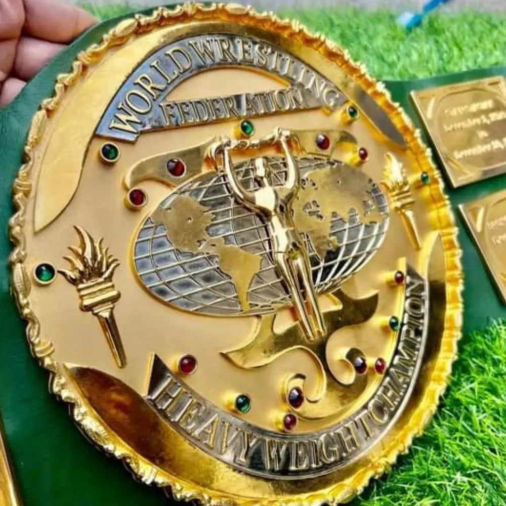 WWF BIG GREEN 3D CNC CHAMPIONSHIP BELT Championship Belt Store