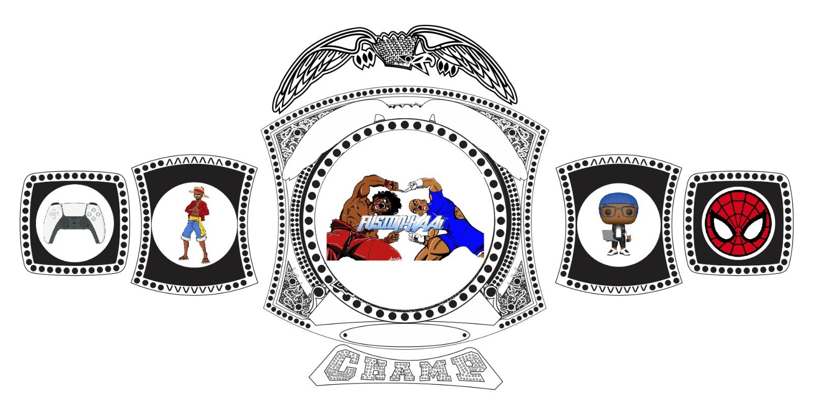 Universal Podcast Big Gold and Spinner Championship Belt Championship Belt Store