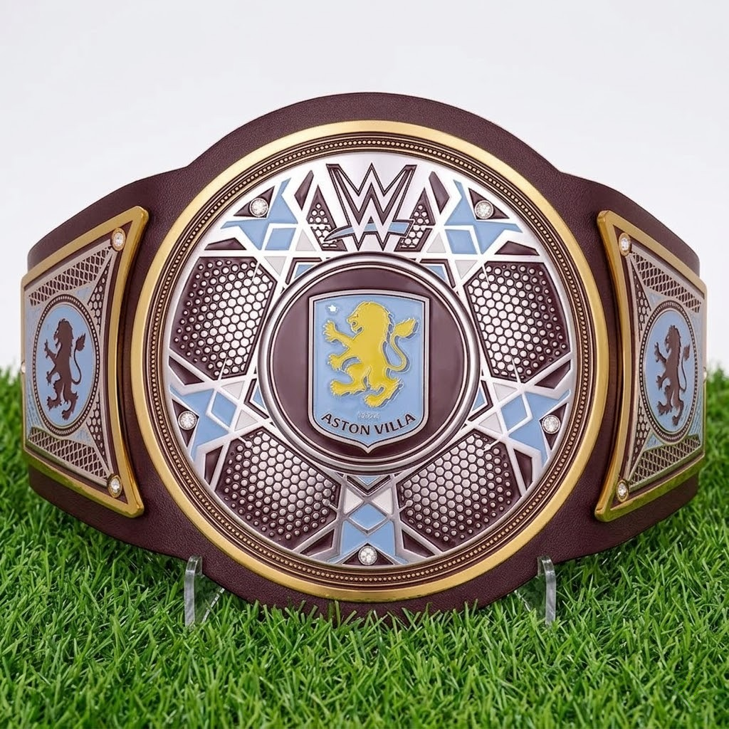 WWE x Aston Villa Legacy Champion Replica Belt – Iconic Football & Wrestling Tribute