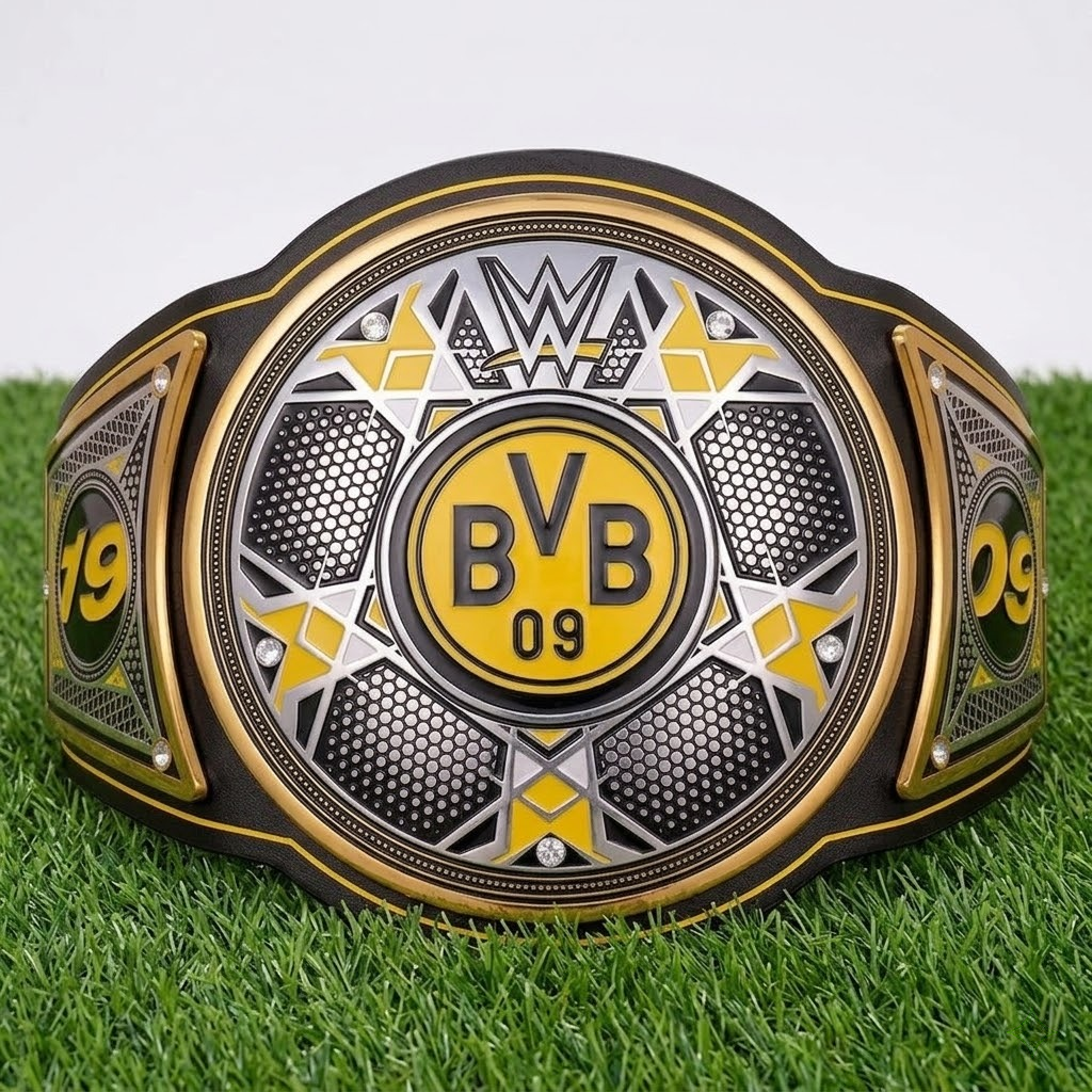 WWE x Borussia Dortmund Legacy Champion Belt - Premium Replica | Championship Belt Store