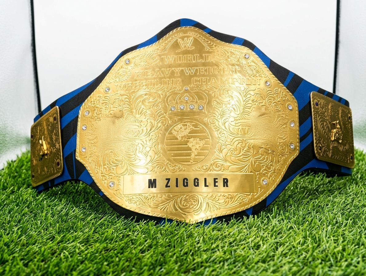 Custom Dolph Ziggler Big Gold World Heavyweight Championship Belt