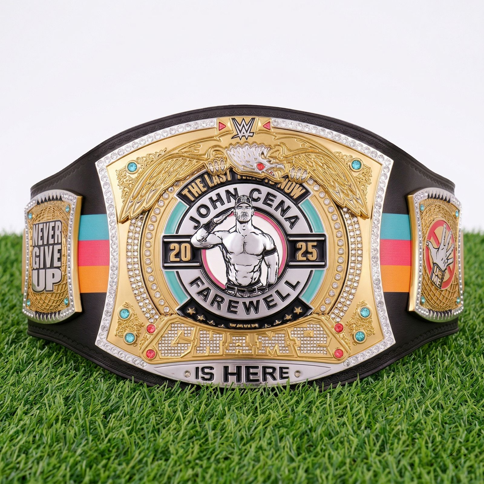 John Cena Farewell Tour 2025 San Antonio Spinner Championship Replica Title Belt