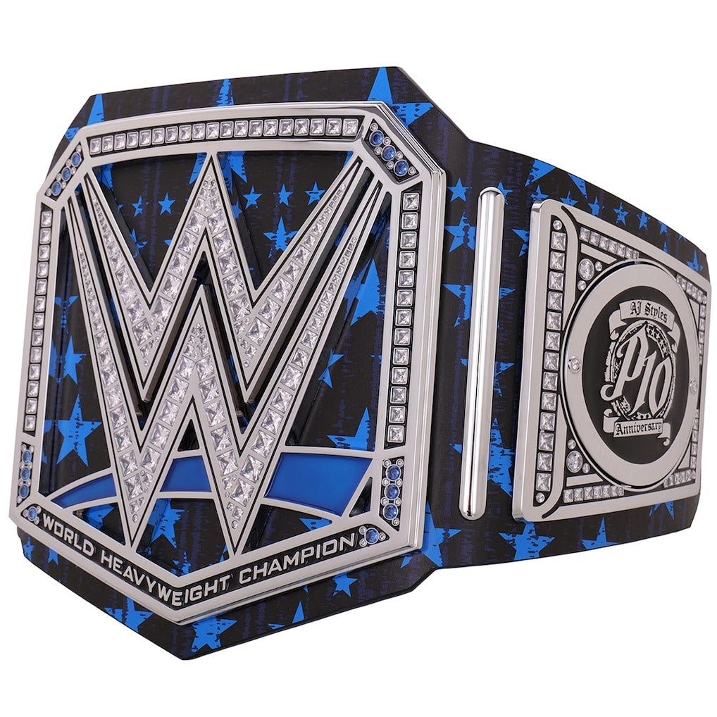 AJ Styles 10th Anniversary Signatures Series Championship Replica Title Belt
