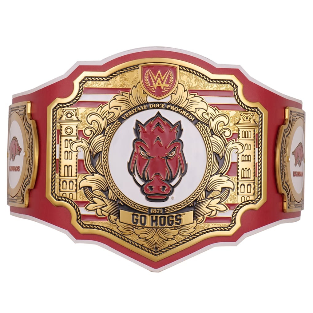 Arkansas Razorbacks WWE Legacy Title Belt Championship Belt Store