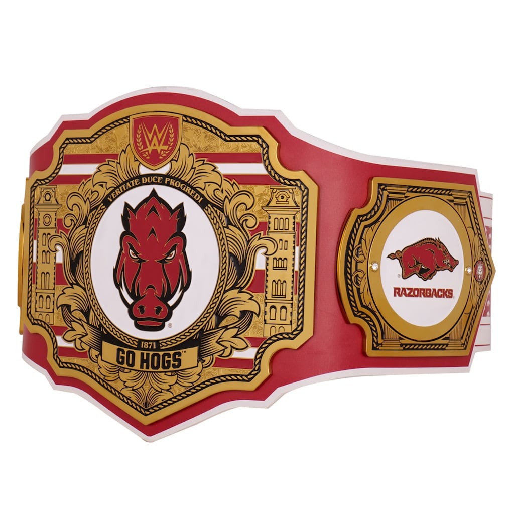 Arkansas Razorbacks WWE Legacy Title Belt Championship Belt Store