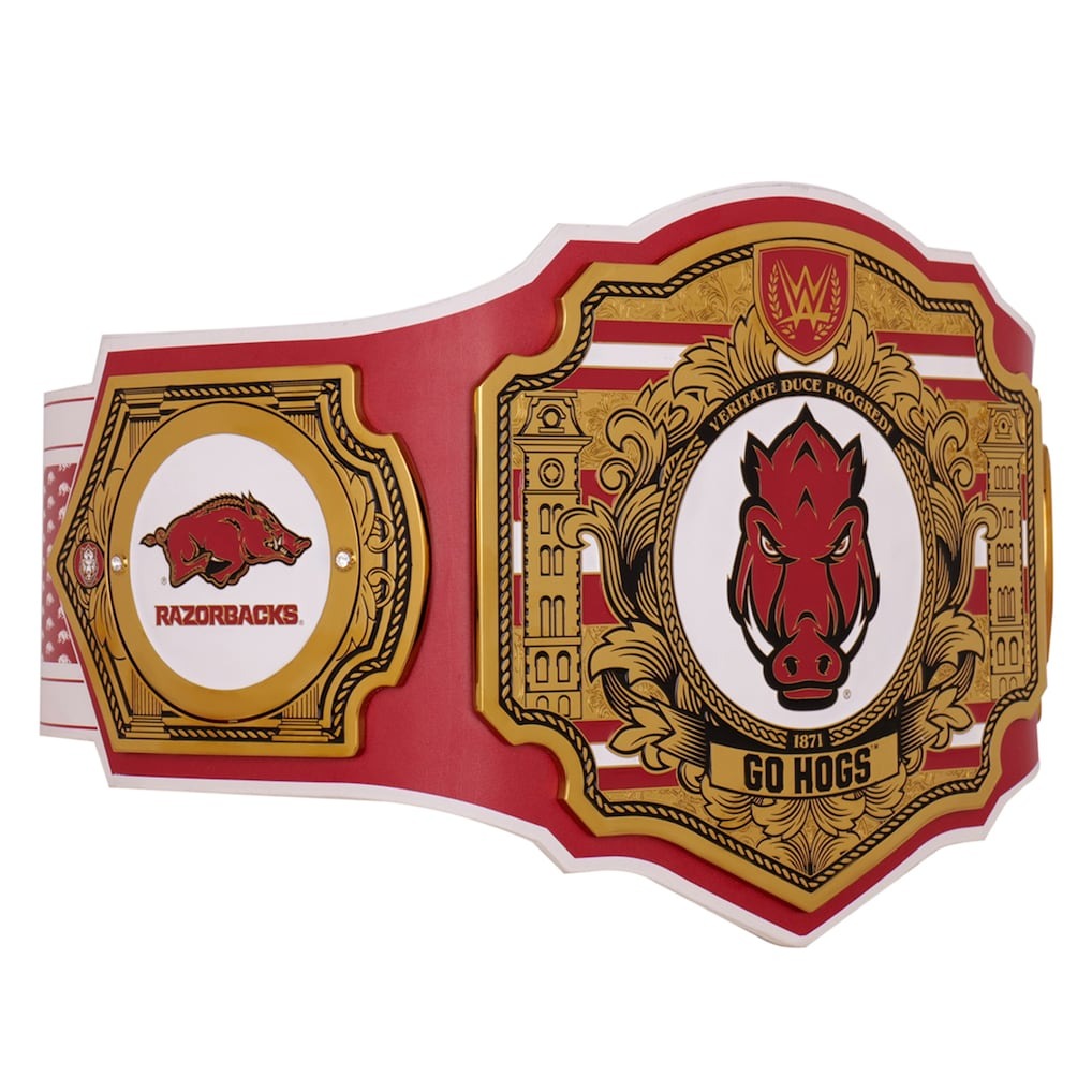 Arkansas Razorbacks WWE Legacy Title Belt Championship Belt Store