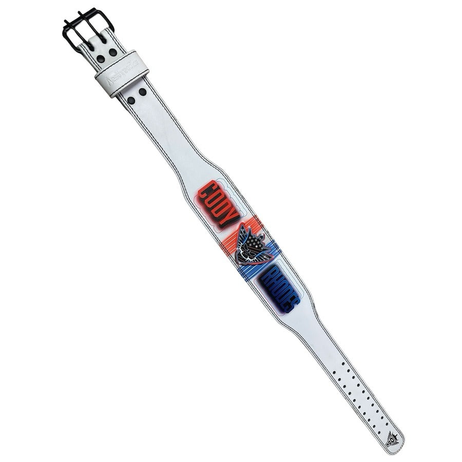 Cody Rhodes WWE Autographed White 2024 Survivor Series: WarGames Weight Lifting Belt Championship Belt Store