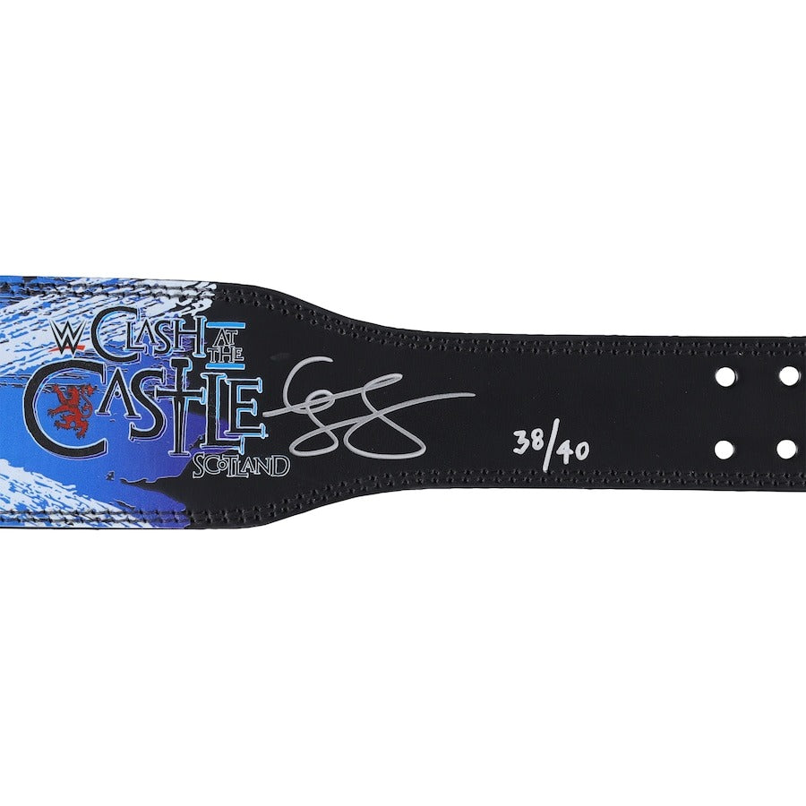 Cody Rhodes WWE Autographed 2024 Clash At The Castle Scotland Weight Belt - Limited Edition of 40 Championship Belt Store