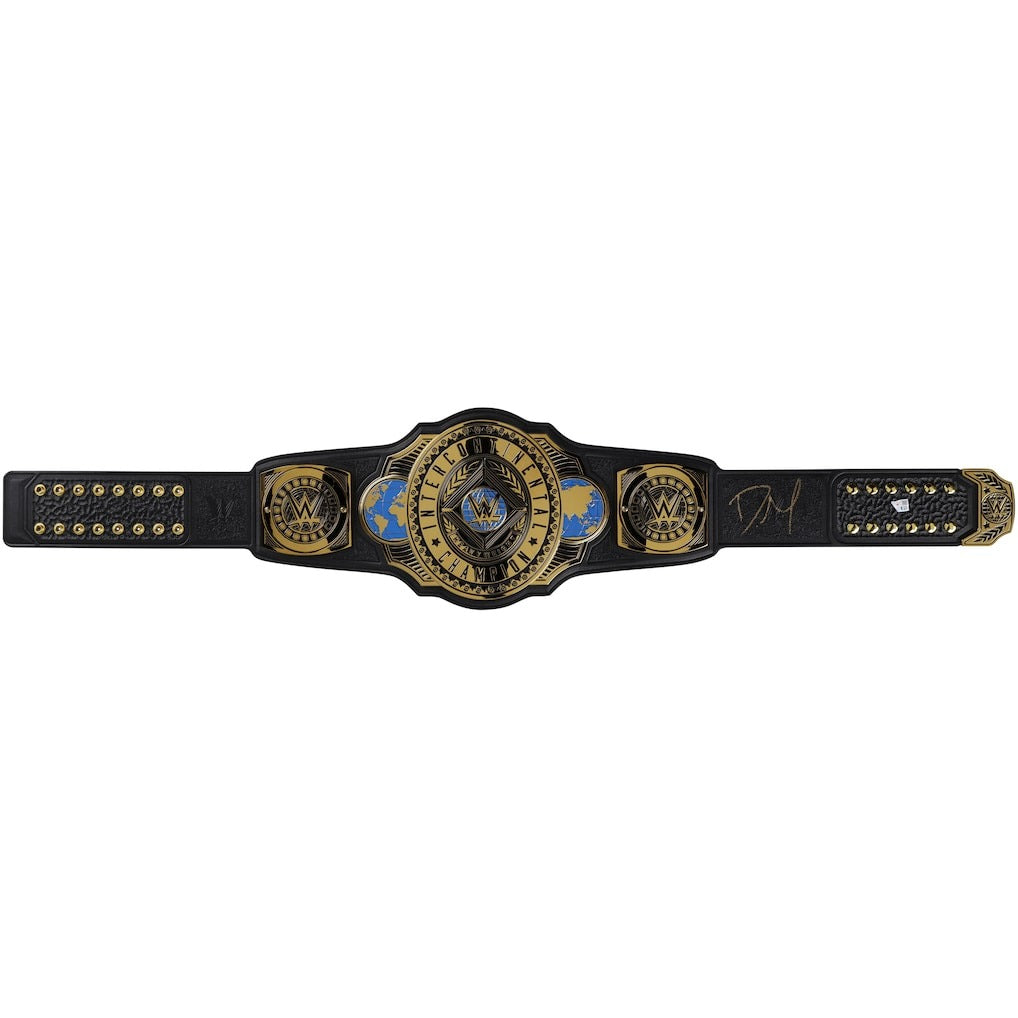 Dominik Mysterio WWE Autographed Intercontinental Championship Replica Title Belt Championship Belt Store